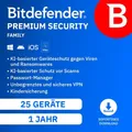 Bitdefender Premium Security Family / 25 Geräte / 1 Jahr / KEY (ESD)