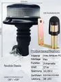 Orange weiß 18 LED Rundumleuchte 3 Blitzmuster 12V 24V ECE R65 R10 + Halterung U