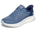 Skechers Damen Bobs Squad 4 Staple Look Turnschuhe, Blue-Multi Mesh, 38 EU