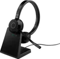 Jabra Evolve 65 TE Link390a UC Stereo On Ear Headset Bluetooth Schwarz Headset, Batterieladeanzeige Computer