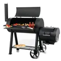 Tepro BBQ Smoker Milwaukee Holzkohlegrill Barbecue Grillwagen Grill Kohlegrill