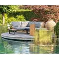 Greemotion Gartenmöbel Lounge-Set Samara 3-tlg Akazienholz mit Aluminium-Gestell