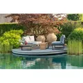 Loungegarnitur 3-tlg. Samara Holz/Metall/Textil mit Kissen