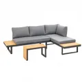 Lounge-Set Samara Gestell Aluminium anthrazit Sofas je ca. 175 x 78 x 70 cm neu