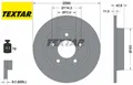 2x Bremsscheibe TEXTAR 92130500 2 Bremsscheiben Hinterachse Hinten für Mazda