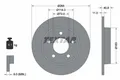 2x TEXTAR Bremsscheibe Bremsscheiben Satz Bremsen Hinten 92130500