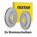 2x TEXTAR Bremsscheibe Hinten 92130500 für Mazda