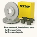 TEXTAR Bremsenset Bremsscheiben & Beläge Hinten für Mazda