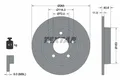 2x Bremsscheibe voll 92130500 TEXTAR für MAZDA 3 3 Stufenheck