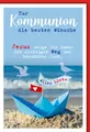 Verlag Dominique Grußkarten Kommunion - Karte mit Umschlag - blaues Segelboot