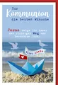 Kommunion - Karte mit Umschlag - blaues Segelboot