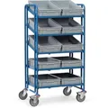 Fetra Eurokastenwagen 1372, mit 10 Eurokästen, 820 x 610mm Ladefläche, 5 Etagen, neigbare Böden