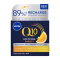Q10 Energy Recharging Face Night Cream (50 ml), Energizing Night Cream for Women Hydrating Night Face Cream Recharging Face Cream with Vitamin C and Q10