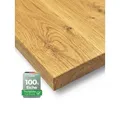 holz4home® Esstischplatte Massivholz Eiche I Gerade Kante I Massivholzplatte Naturgeölt Echtholz, Vollflächig 4cm dickes Massivholz 240 cm x 100 cm