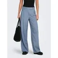 ONLY Anzughose ONLLINDA HW STR MEL PANTS TLR NOOS Materialmix blau L