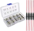 150Stück 5×20mm Glassicherung mit 5pcs Inline-Schraub-Typ AGC-Sicherungshalter, 
