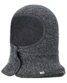Joha Baby Kinder Unisex Schalmütze aufknöpfbar Balaclava Merino-Wolle, Größe:41, Farbe:koks Melange