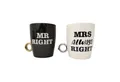 Out of the Blue Tasse Mr. Right und Mrs. always Right Kaffeebecher mit Ring