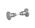 BigDean Türknauf aus Aluminium silber Türbeschlag Drehknopf, Knauf außen, Packung, 1-tlg., Türknauf, Einfacher Türknauf, Katzensicher, Eloxiertes Alumium