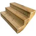 Vinuovo Gartentreppe Holz 3 Stufen 120cm mit Setzstufen