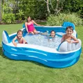 Intex Familien Pool Planschbecken XXL 990L Rückenlehne Getränkehalter