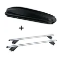 Dachbox JUEASY300L+Alu Dachträger RB003 für Skoda Fabia III SW 5Türer ab 15