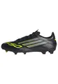 adidas Unisex F50 League Firm Ground Football Boots, Core Black/Iron Metallic/Lucid Lemon, 42 2/3 EU