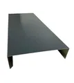 Mauerabdeckung 2 m lang Aluminium farbig 0,8 mm (groß, Anthrazit RAL 7016)