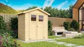Gartenhaus Holz 14mm Gerätehaus Geräteschuppen Dahme 1 naturbelassen Karibu