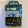 Spax Universalschrauben 4,0 x 50 mm, 25 Stück   Holzschrauben