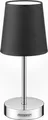 MONZANA® Nachttischlampe 32cm Stoffschirm E14 Grau Taupe Anthrazit Weiß Wohnzimmer Schlafzimmer Lampe Leuchte Tischlampe Nachttischleuchte Tischleuchte