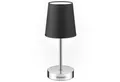 monzana Tischleuchte Lumiere, Anthrazit 1er Set, 32 cm Stoffschirm E14 Chrom Metall Wohnzimmer Büro Schlafzimmer