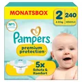 Pampers Premium Protection New Baby Gr.2 Mini 4-8kg Windeln, 240 Stück, Monatsbox