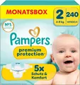 Pampers Premium Protection Gr. 2 | 240 Windeln 4-8kg Mega Pack Monatsbox