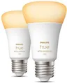 Philips Hue White Ambiance LED Lampe, Doppelpack, 11W, E27, A60, 1055lm, 4000K (929002468404)
