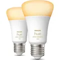 Philips Hue LED Lampe E27 2er Set 8W 800lm White Ambiance