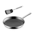 WMF Profi Resist Bratpfanne Induktion 28 cm, Wabenpfanne mit Pfannenwender, Mehrschichtmaterial antihaftbeschichtet, kratzfeste Wabenstruktur, Edelstahlgriff, für alle Herdarten geeignet, backofenfest
