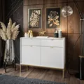 CORTADO GOLD Kommode KSZ104 mit Schubladen weiß