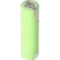 NiMH Akku Flat Top Mignon AA 900mAh mit Lötfahne in U-Form