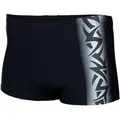 Aquarti Badehose Aquarti Herren Kurze Badehose mit Streifen schwarz 3XL