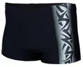 Aquarti Herren Kurze Badehose mit Streifen, Farbe: 13717A Schwarz/Graphit, Größe: 3XL