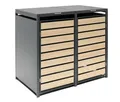 Tchibo - Mülltonnenbox - 132x80x116cm - anthrazit - Stahl