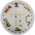 niermann Deckenleuchte Deckenschale Baustelle, Kinderlampe, Kinderzimmer, bruchsicherer Kunststoff