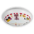 Kinderdeckenleuchte, Mehrfarbig, Kunststoff, Fahrzeuge,Fahrzeuge, rund,rund, 36x36x10 cm, Lampen & Leuchten, Innenbeleuchtung, Leuchten nach Räumen, Babyzimmerlampen