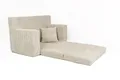 FORTISLINE Kindersofa ausklappbar aus Cord 83x47x43 cm - Kindercouch mit Liegefläche 112 cm, Kinderzimmer Sofa mit Kissen, Abnehmbarer waschbarer Bezug, Oeko-TEX Standard 100