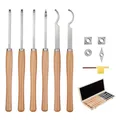 VEVOR 6-teilig Drechselmesser Set Drechseleisen Satz Drechselwerkzeuge Drechseln