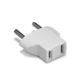 CABLEPELADO Adapter US-Stecker auf EU-Stecker, amerikanischer auf europäischer Steckdose, Reisestecker, 6 A, 125 V, 10 A, 250 V, Weiß, 1 Stück