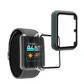 kwmobile 2X Cover kompatibel mit Huawei Watch D Hülle - Fullbody Fitnesstracker Case Set aus Glas - Transparent Grün