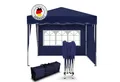 Kronenburg Faltpavillon 3x3 m wasserdicht - Gartenpavillon, Partyzelt stabil, UV-Schutz 50+, mit 2 Seitenteilen, Wetterfester Schutz, Leichter Aufbau, Inklusive Tragetasche & Zubehör