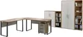 Büro-Set "Tabor Office 4", (Set, 8 tlg.), eiche sonoma/weiß